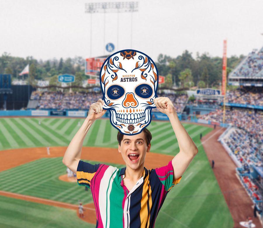 Skull Logo - Big Head - Official MLB - Houston Astros - Foam Core Cutout