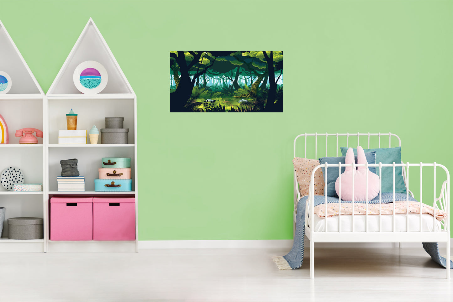 Jungle:  Beautiful Nature Mural        -   Removable Wall   Adhesive Decal