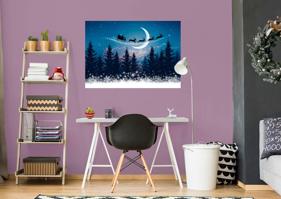 Christmas: Christmas Night Poster - Removable Adhesive Decal
