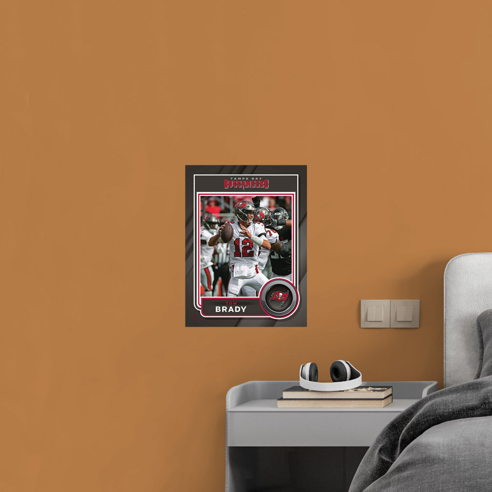 Tampa Bay Buccaneers: Tom Brady Poster - Officially Licensed NFL Removable Adhesive Decal