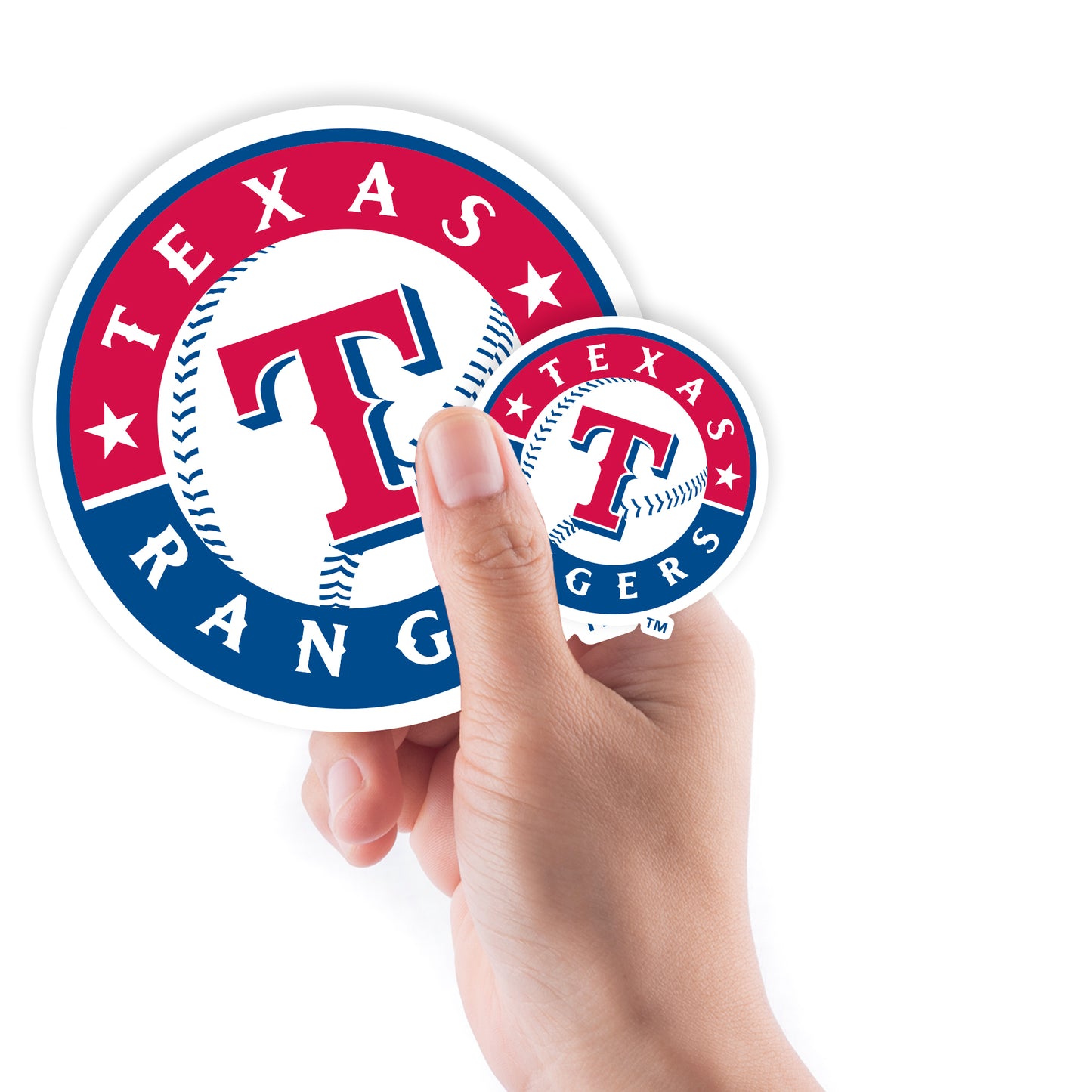 Fathead Texas Rangers 5-Piece Mini Alumigraphic Outdoor Decal Set
