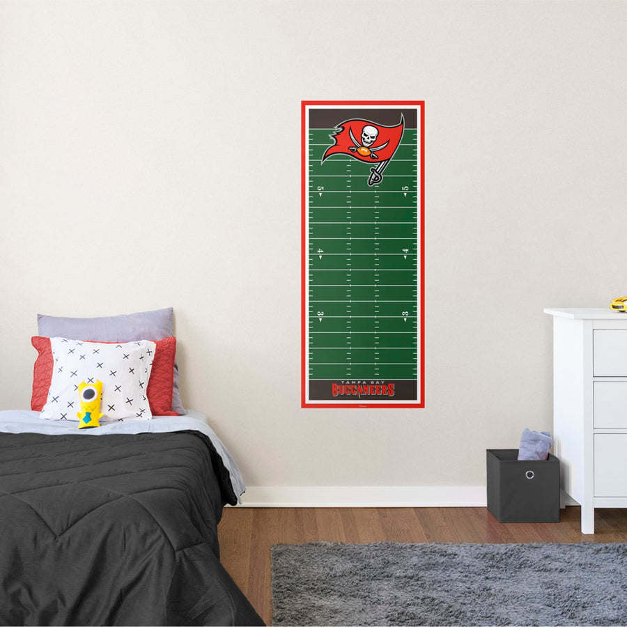 Tampa Bay Buccaneers - Growth Chart - Official NFL - Reusable Vinyl Wall Decal