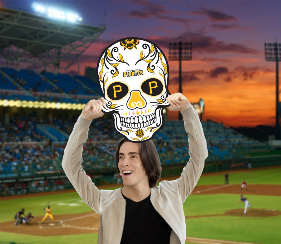 Skull Logo - Big Head - Official MLB - Pittsburgh Pirates - Foam Core Cutout