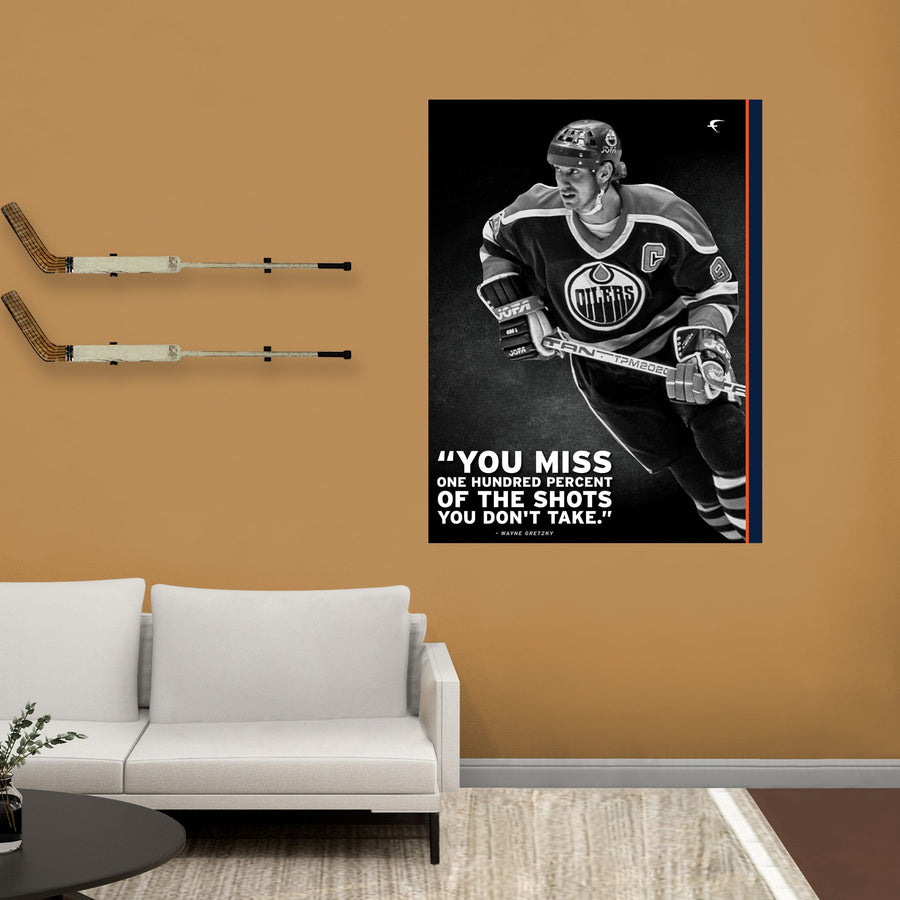 Wayne Gretzky - Inspirational - Peel & Stick Poster - Official NHL - Edmonton Oilers - Reusable Vinyl Wall Decal