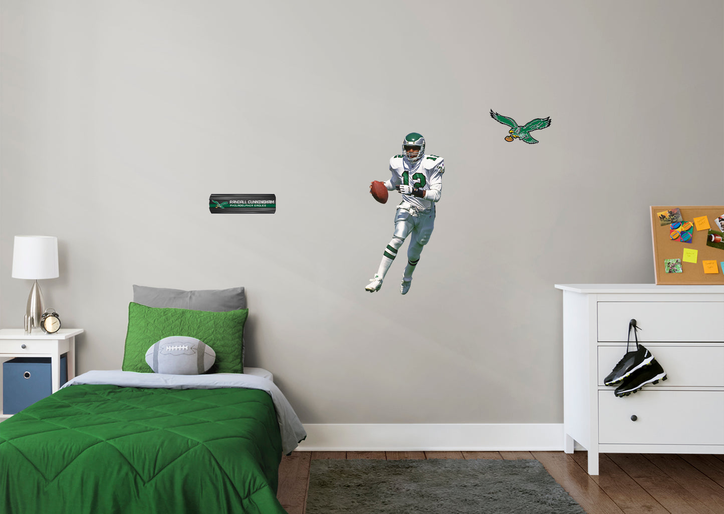Philadelphia Eagles: Randall Cunningham  Legend        - Officially Licensed NFL Removable Wall   Adhesive Decal