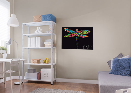 Dream Big Art:  Dragon Fly Mural        - Officially Licensed Juan de Lascurain Removable Wall   Adhesive Decal