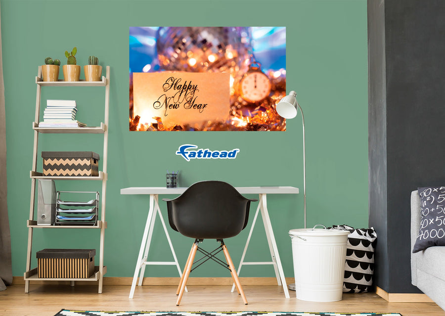 New Year: New Year's Eve Poster - Removable Adhesive Decal