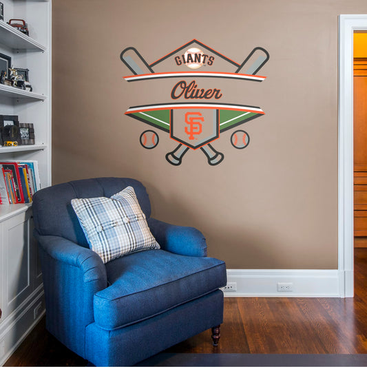 San Francisco Giants: Personalized Name - Officially Licensed MLB Transfer Decal