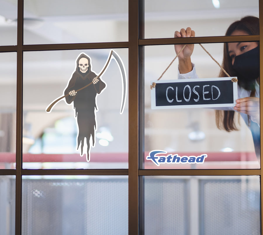 Halloween: Reaper Window Clings        -   Removable Window   Static Decal