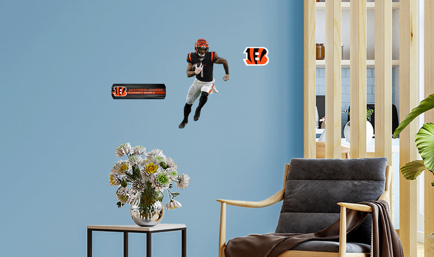Cincinnati Bengals: Ja'Marr Chase 2021        - Officially Licensed NFL Removable     Adhesive Decal