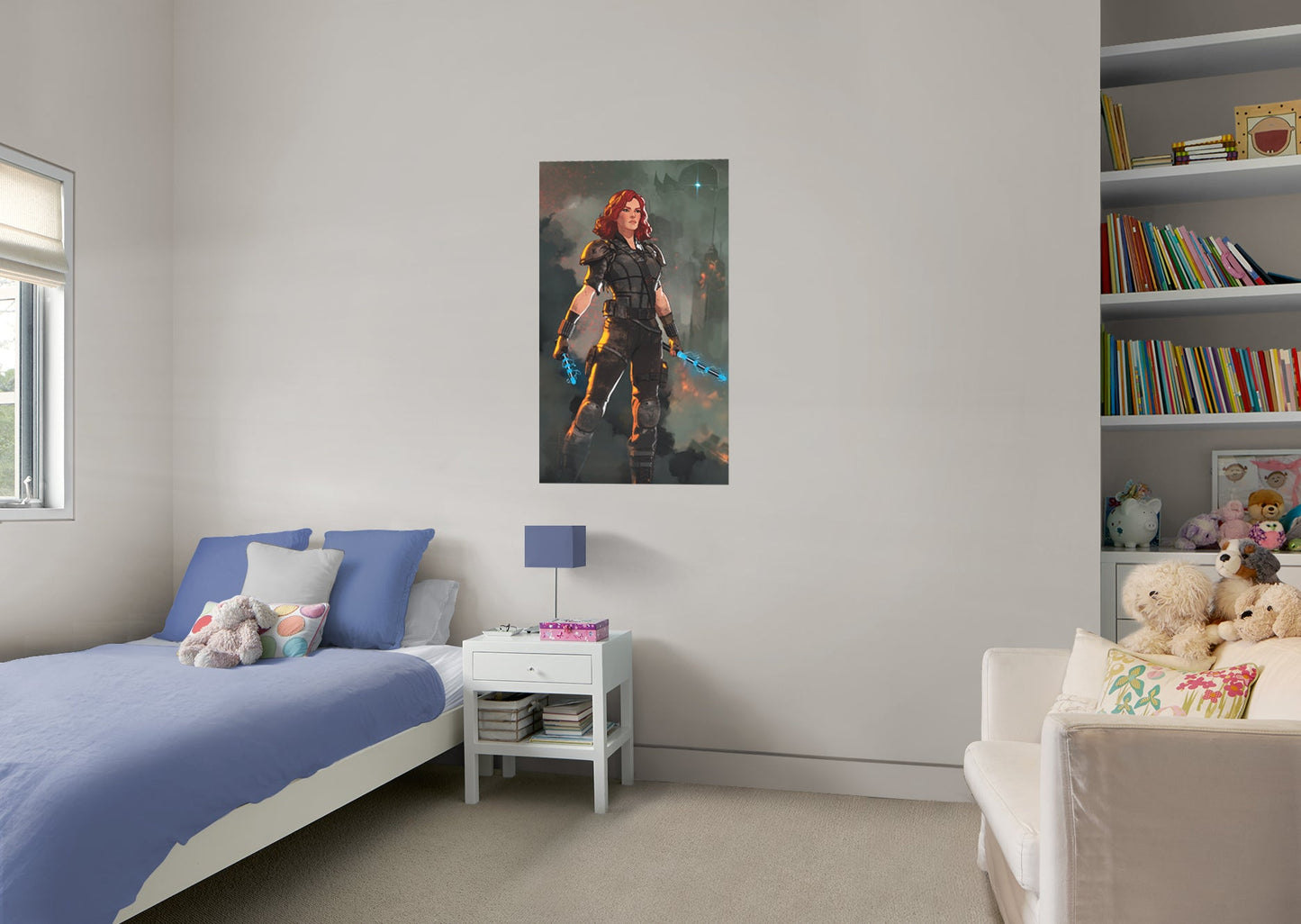 What If...: Post-Apocalyptic Black Widow Mural        - Officially Licensed Marvel Removable Wall   Adhesive Decal