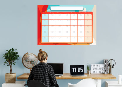 Calendars: Complementary One Month Calendar Dry Erase - Removable Adhesive Decal