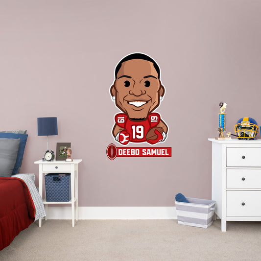 San Francisco 49ers: Deebo Samuel  Emoji        - Officially Licensed NFLPA Removable     Adhesive Decal