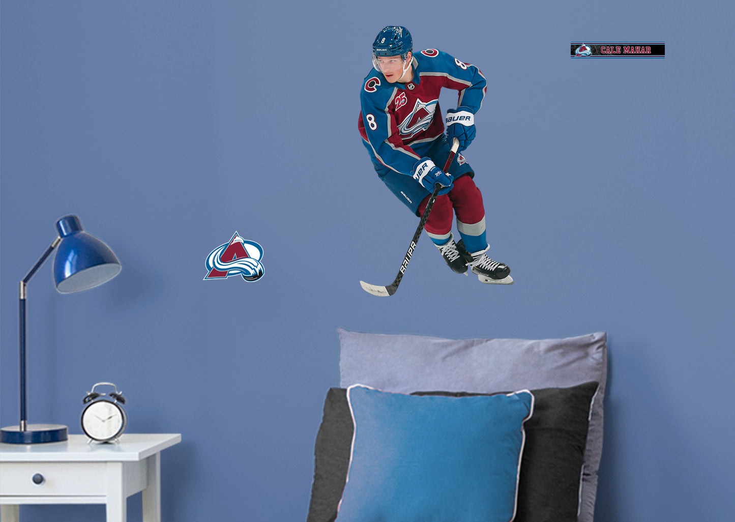 Colorado Avalanche Cale Makar         - Officially Licensed NHL Removable Wall   Adhesive Decal