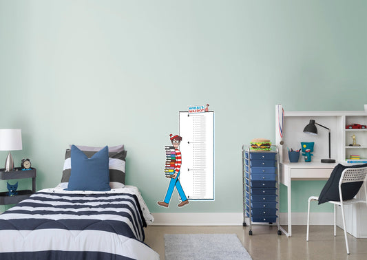 Where's Waldo: Books Growth Chart - Officially Licensed NBC Universal Removable Adhesive Decal