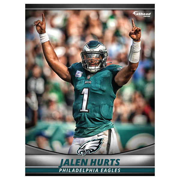 Fathead - Philadelphia Eagles: Jalen Hurts 2021 Life-Size Foam Core Cutout  - Officially Licensed NFL Stand Out - Military & First Responder Discounts