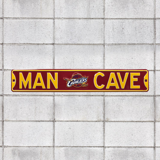 Cleveland Cavaliers: Man Cave - Officially Licensed NBA Metal Street Sign