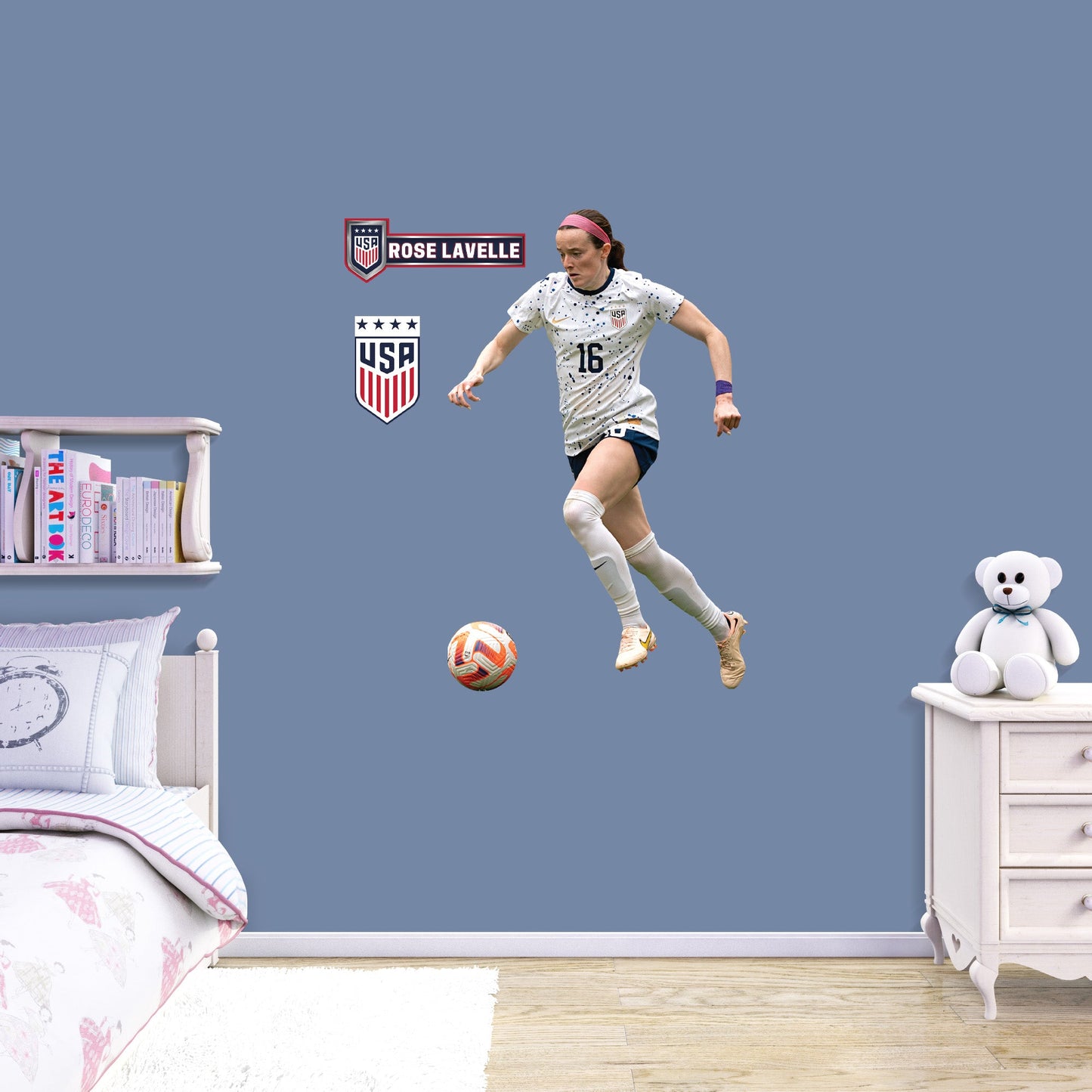 Rose Lavelle         - Officially Licensed USWNT Removable     Adhesive Decal