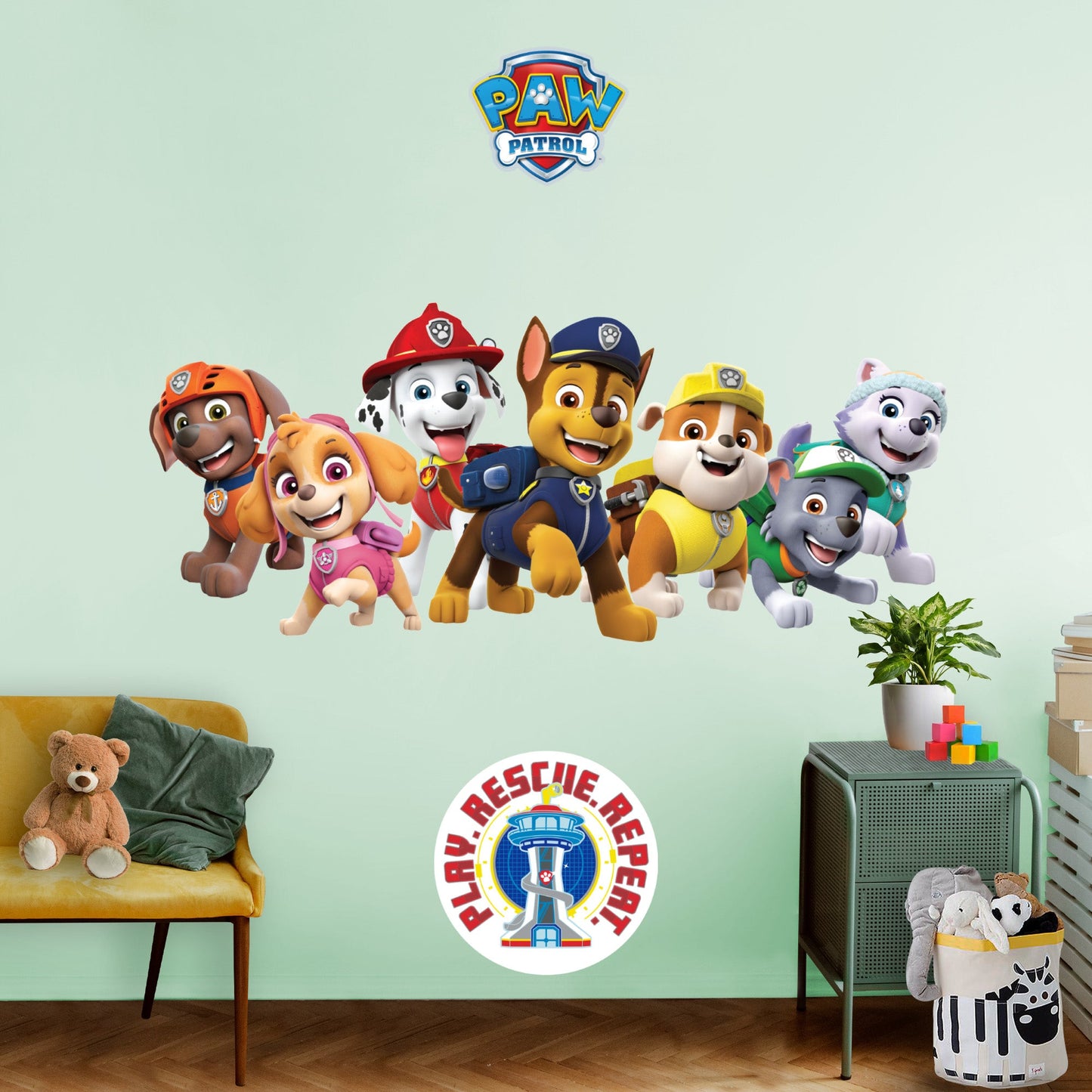 Paw Patrol: Group Die-Cut Icon - Officially Licensed Nickelodeon Removable Adhesive Decal