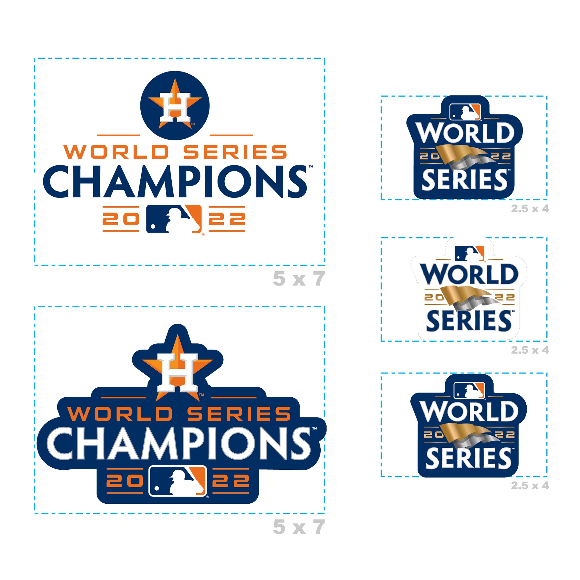 Houston Astros 2022 World Series Champions Precision Cut Decal