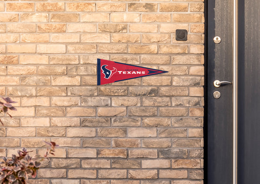 Houston Texans:  Alumigraphic Pennant        - Officially Licensed NFL    Outdoor Graphic