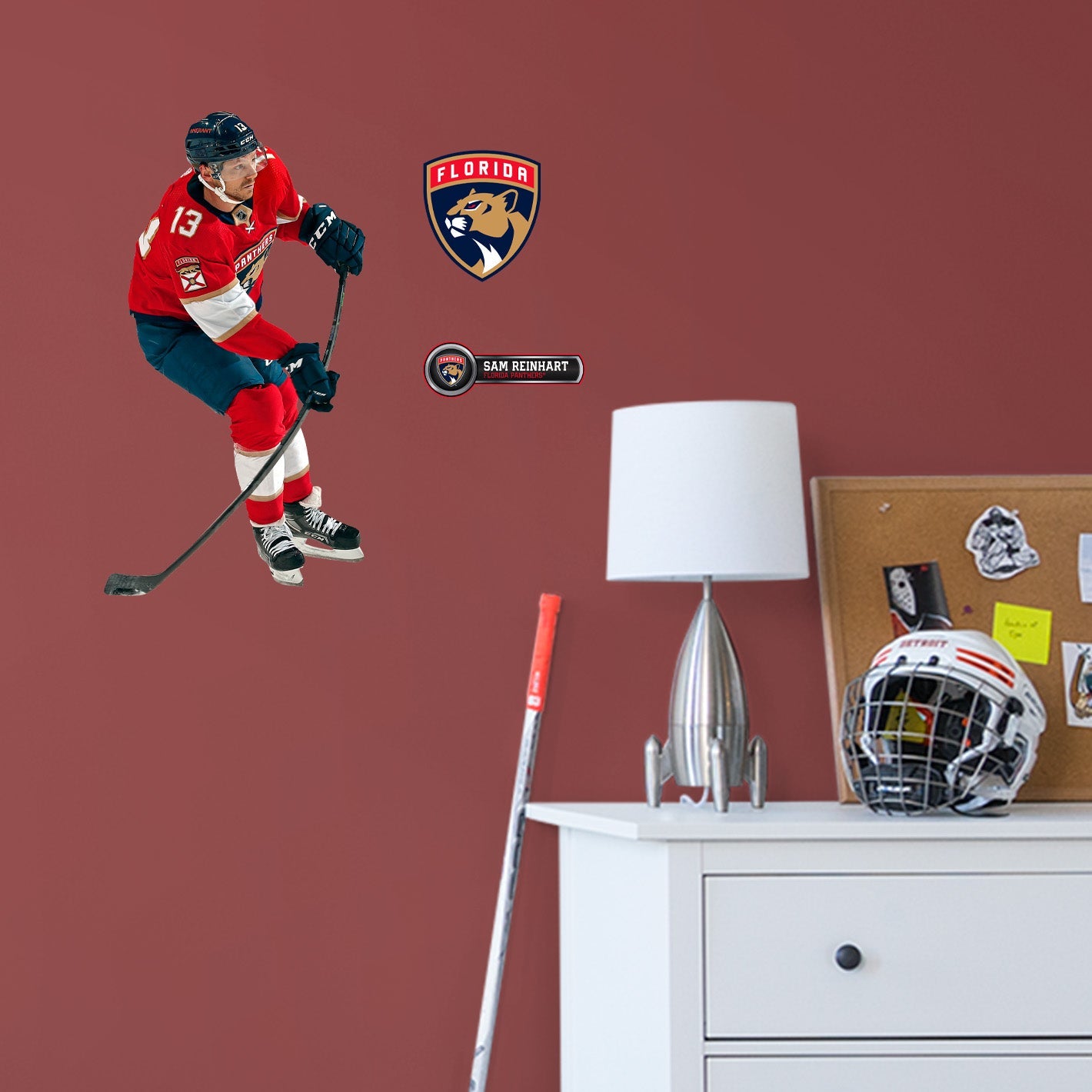 Florida Panthers: Sam Reinhart - Officially Licensed NHL Removable Adhesive Decal