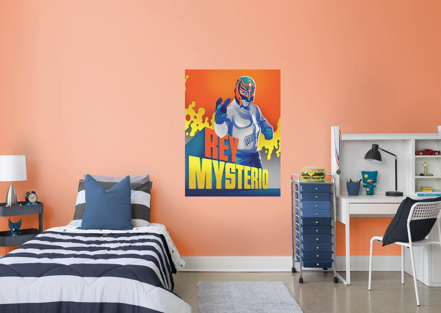 Rey Mysterio - Peel & Stick Poster - Official WWE - Reusable Vinyl Wall Decal #1