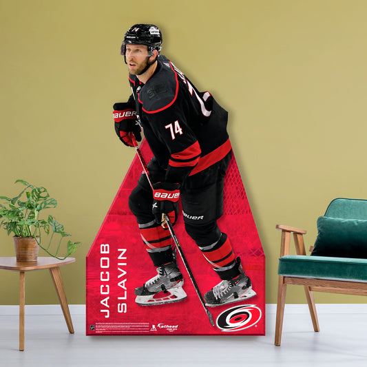 Carolina Hurricanes: Jaccob Slavin Stand Out Life-Size Foam Core Cutout - Officially Licensed NHL Stand Out