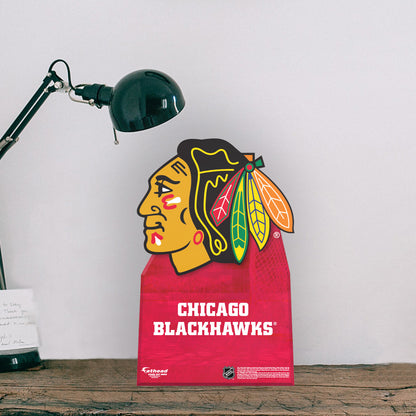 Chicago Blackhawks:   Logo  Mini   Cardstock Cutout  - Officially Licensed NHL    Stand Out