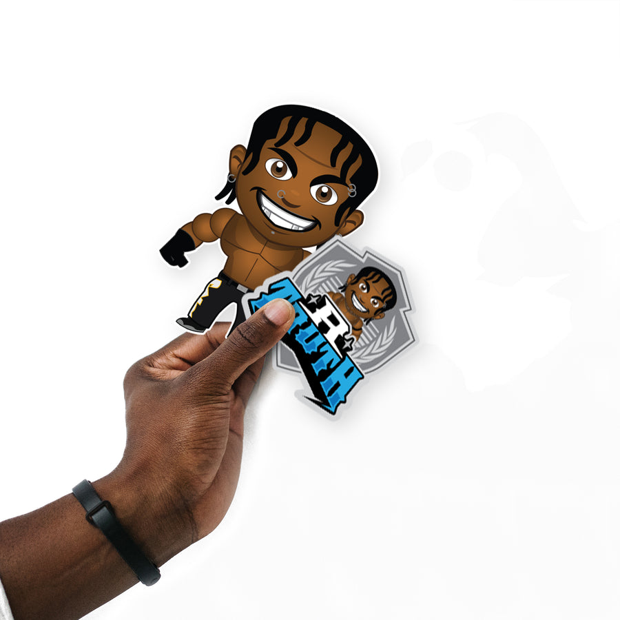-R Truth - 5 Minis (Mixed Sizes) - Official WWE - Reusable Vinyl Decals