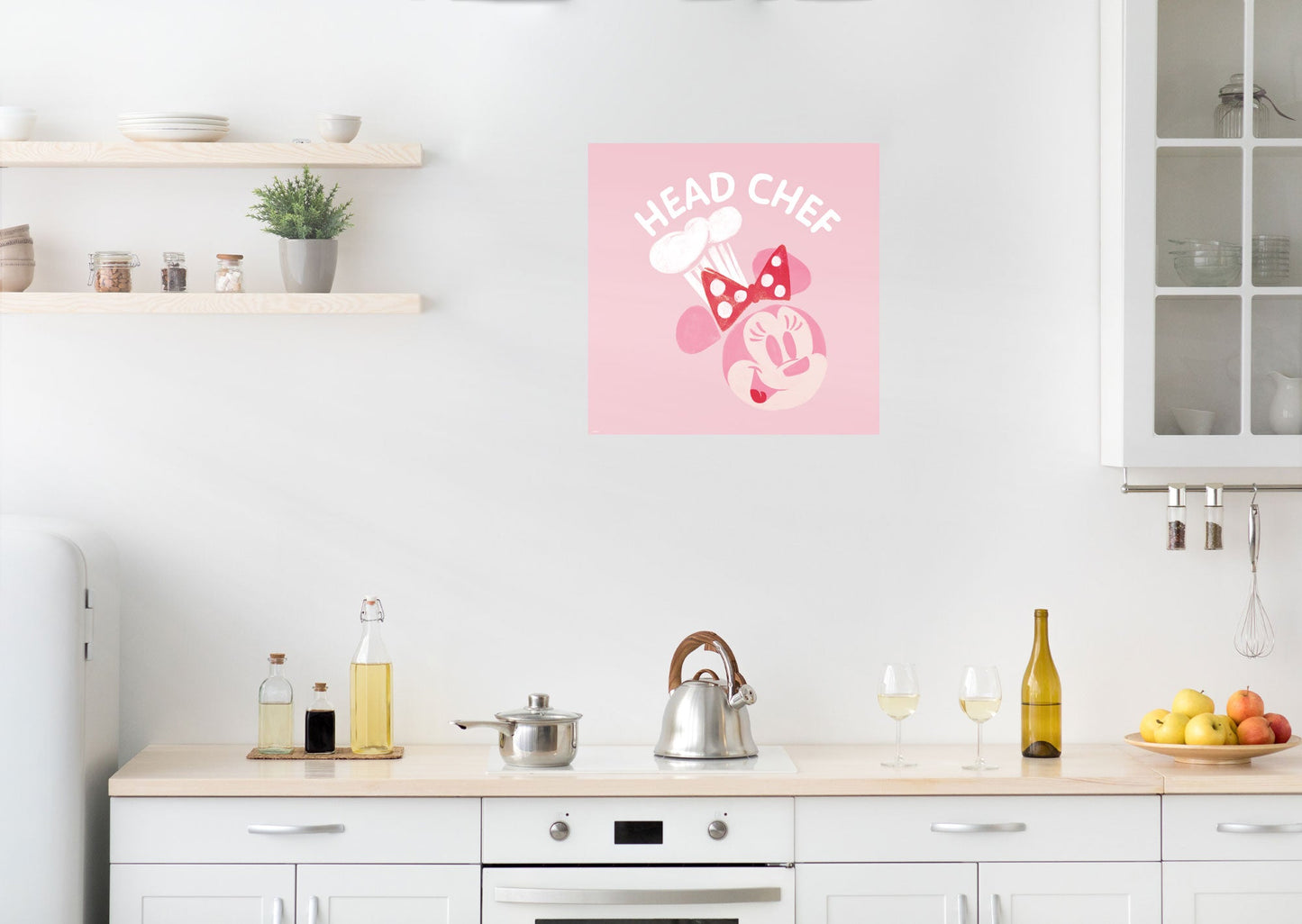 Mickey Mouse:  Head Chef Minnie Mural        - Officially Licensed Disney Removable Wall   Adhesive Decal