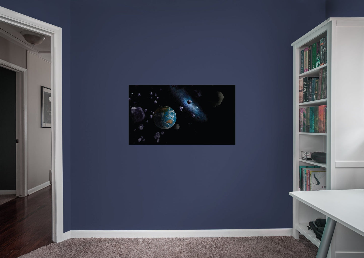 Planets:  Shadows Mural        -   Removable     Adhesive Decal