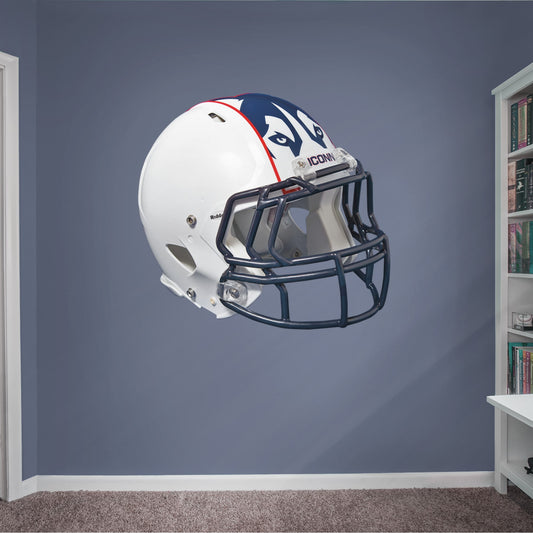 UConn Huskies: Helmet - Officially Licensed Removable Wall Decal