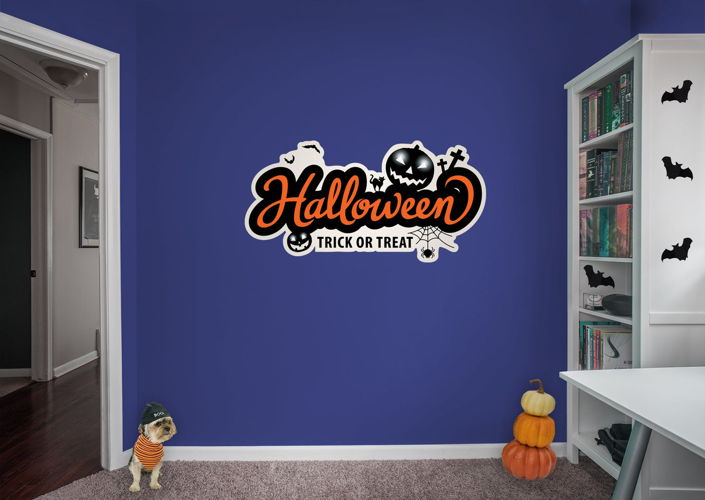 Halloween:  Trick or Treat Icon        -   Removable Wall   Adhesive Decal