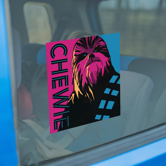Chewbacca CHEWIE Pop Art Window Cling        - Officially Licensed Star Wars Removable Window   Static Decal