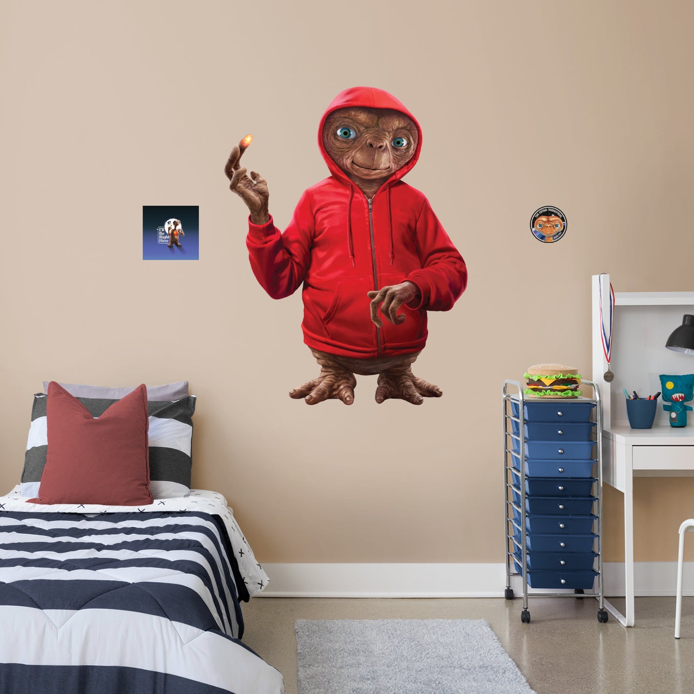 E.T.: E.T. Red Hoodie RealBig - Officially Licensed NBC Universal Removable Adhesive Decal