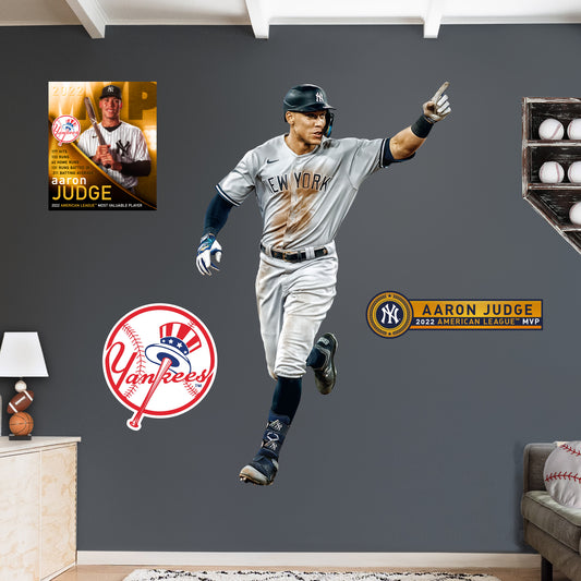 New York Yankees: Aaron Judge  American League MVP        - Officially Licensed MLB Removable     Adhesive Decal
