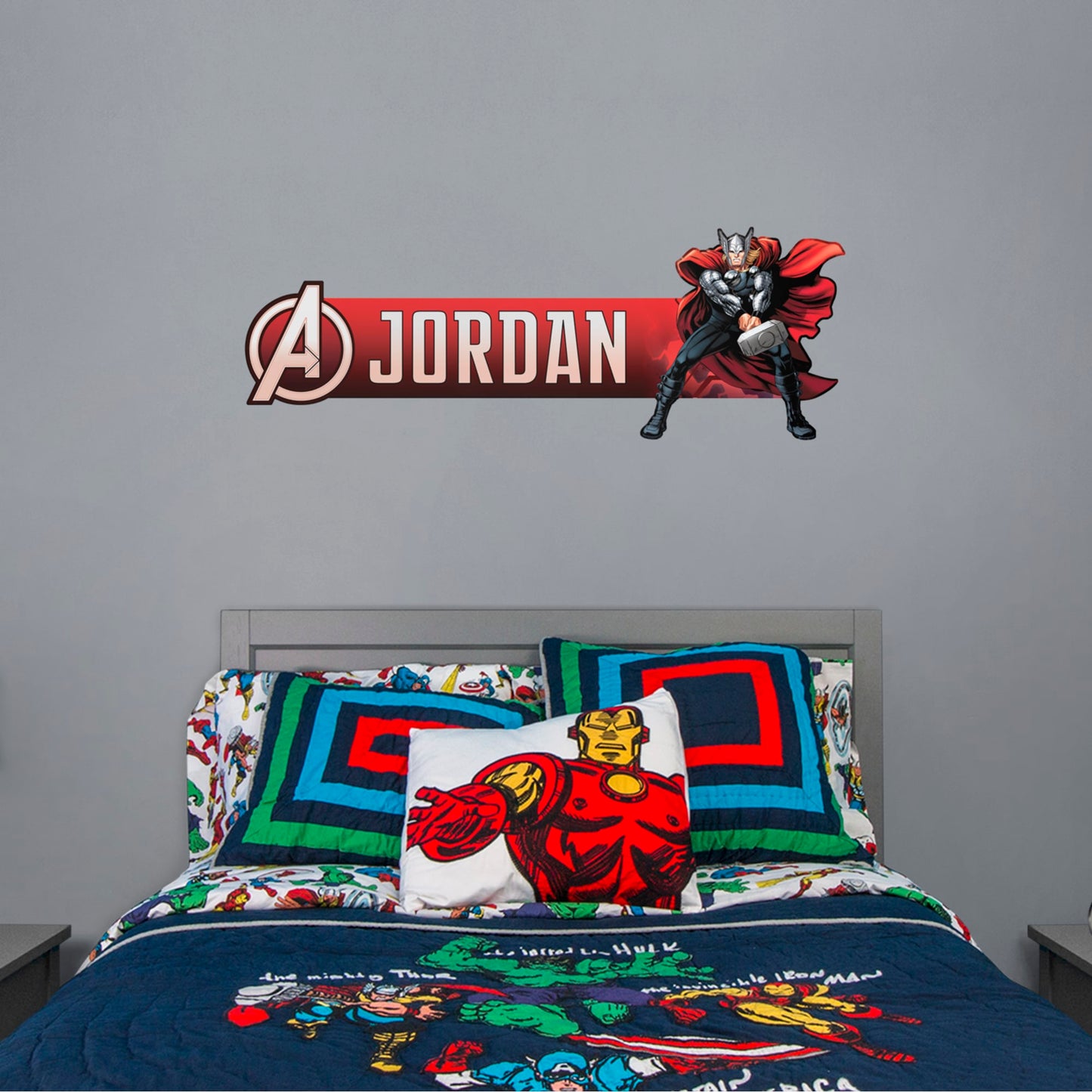 Thor: Personalized Name - Officially Licensed Removable Wall Decal