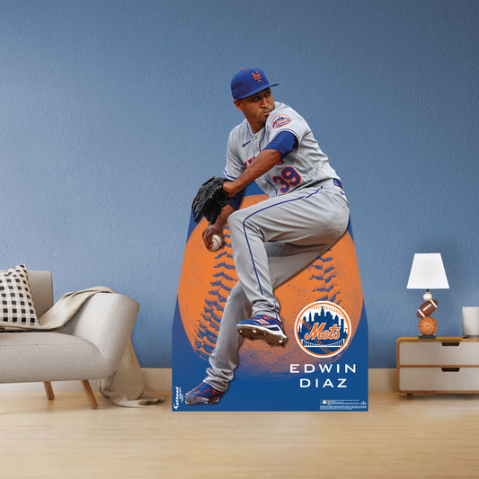 New York Mets: Edwin Diaz 2022  Life-Size   Foam Core Cutout  - Officially Licensed MLB    Stand Out