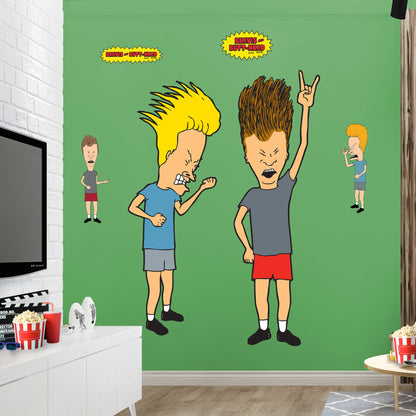 Beavis & Butt-Head: Beavis & Butt-Head RealBig        - Officially Licensed Paramount Removable     Adhesive Decal