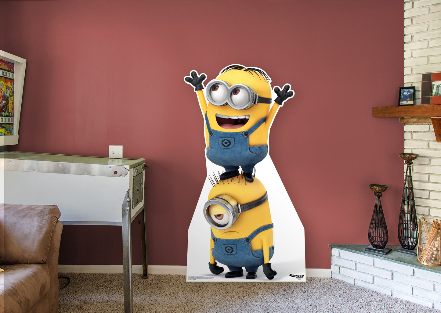 Minions:  Buddies  Life-Size   Foam Core Cutout  - Officially Licensed NBC Universal    Stand Out