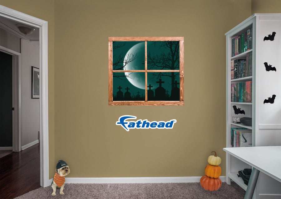 Halloween:  Trees Icon Instant Windows        -   Removable Wall   Adhesive Decal