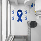 X-Large Prostate Cancer Ribbon  + 4 Decals (18"W x 38.5"H)