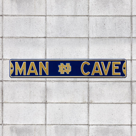 Notre Dame Fighting Irish: Man Cave - Officially Licensed Metal Street Sign