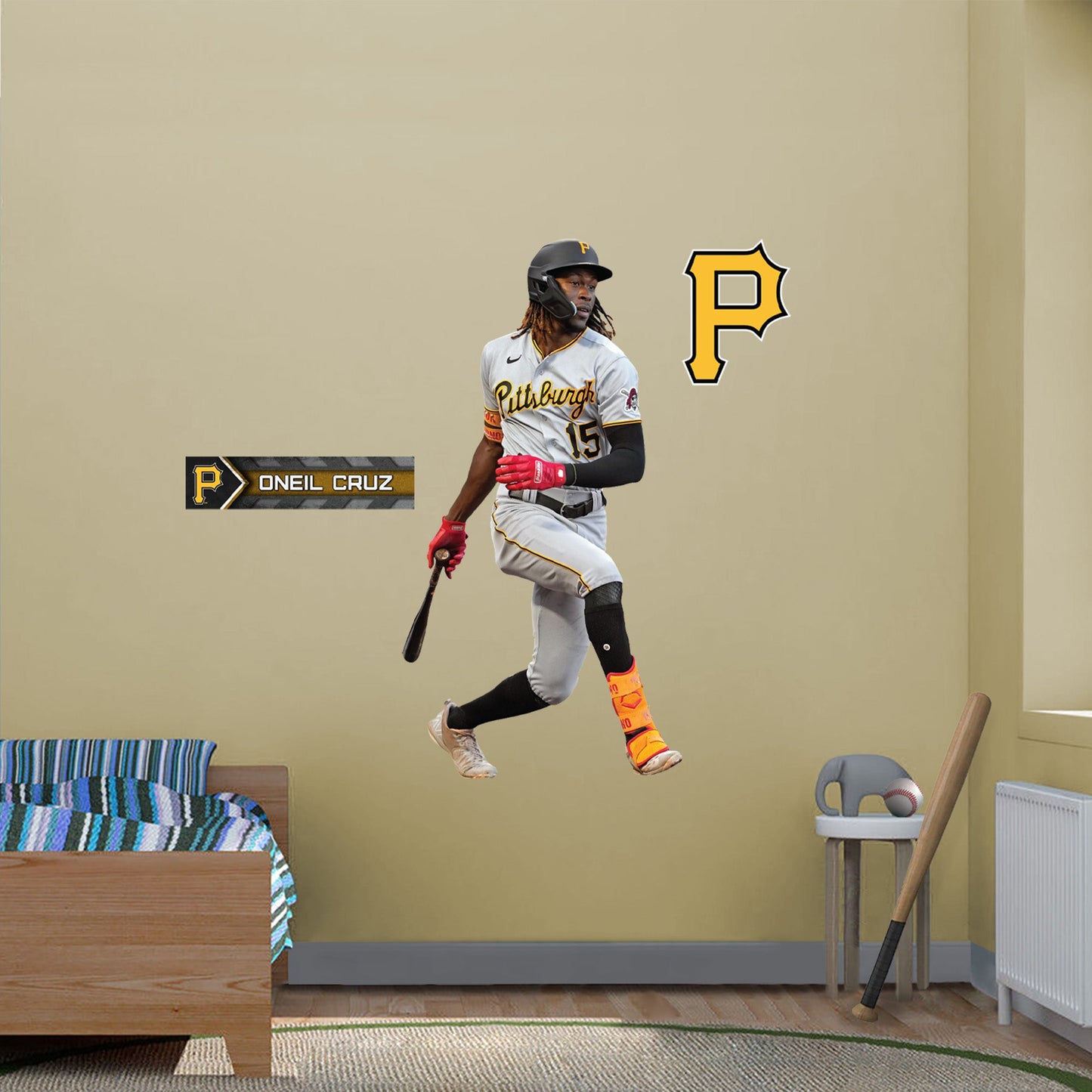 Pittsburgh Pirates: Oneil Cruz - Officially Licensed MLB Removable Adhesive Decal