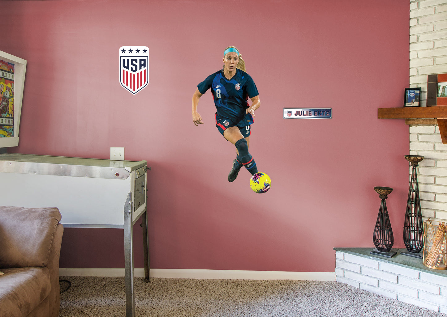 Julie Ertz - Officially Licensed US Soccer Removable Adhesive Decal