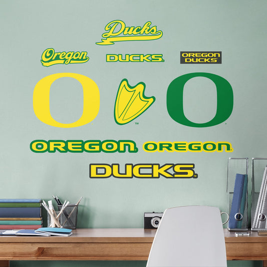 Oregon Ducks: Logo Assortment - Officially Licensed Removable Wall Decals