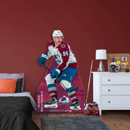 Colorado Avalanche: Mikko Rantanen   Life-Size   Foam Core Cutout  - Officially Licensed NHL    Stand Out
