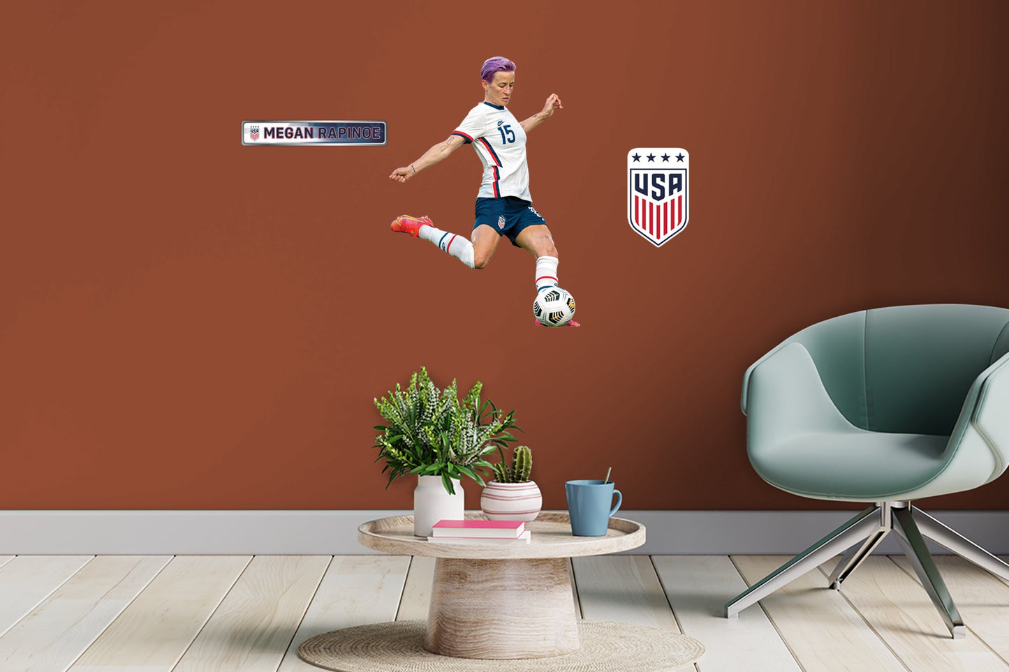 Megan Rapinoe - Officially Licensed US Soccer Removable Adhesive Decal