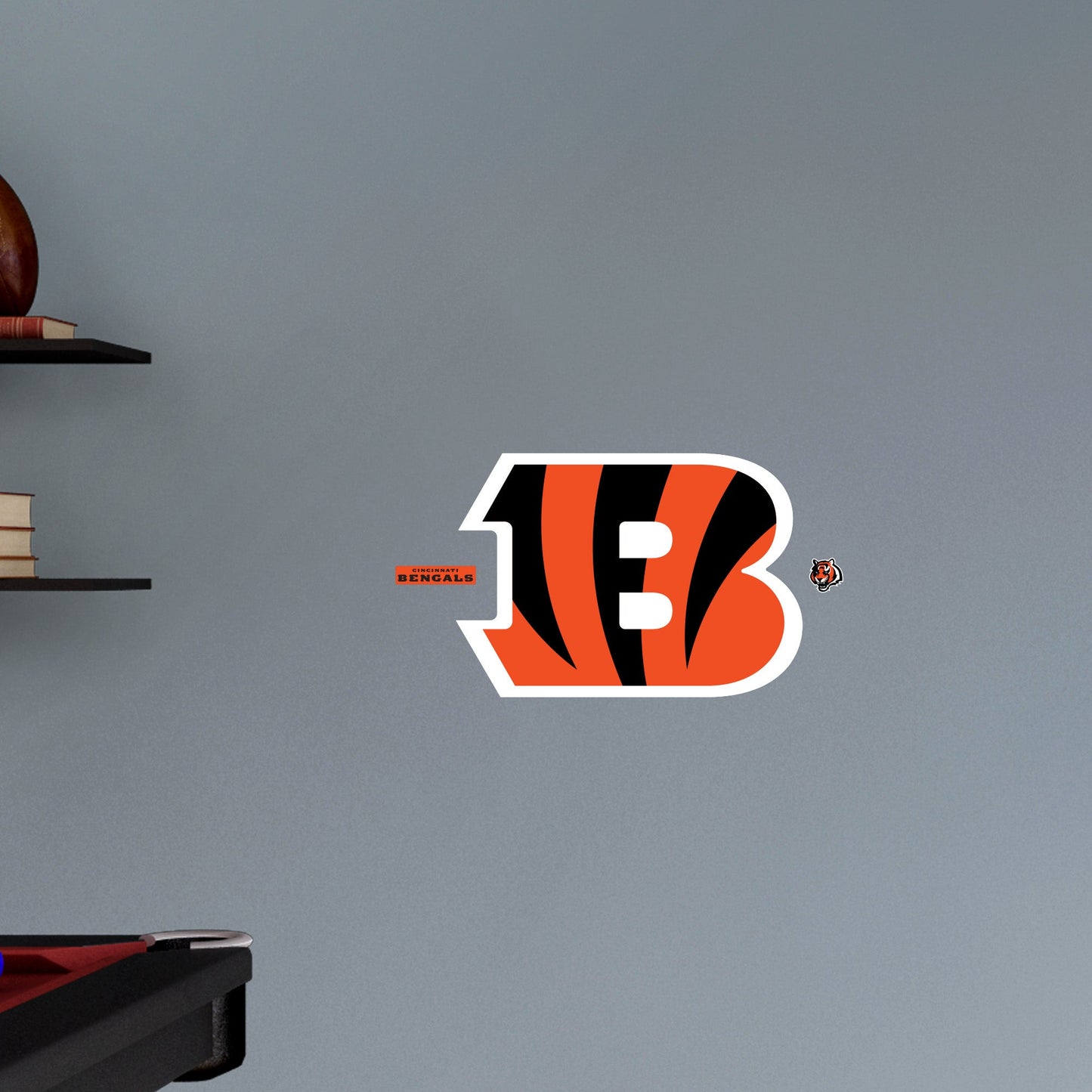 Cincinnati Bengals:   B Logo        - Officially Licensed NFL Removable     Adhesive Decal